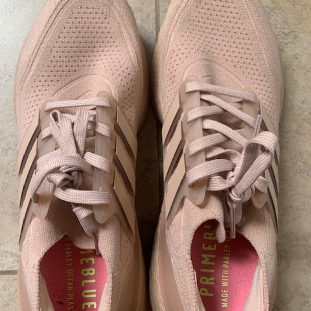 Adidas Ultraboost, womens 9.5, color nude; excellent condition